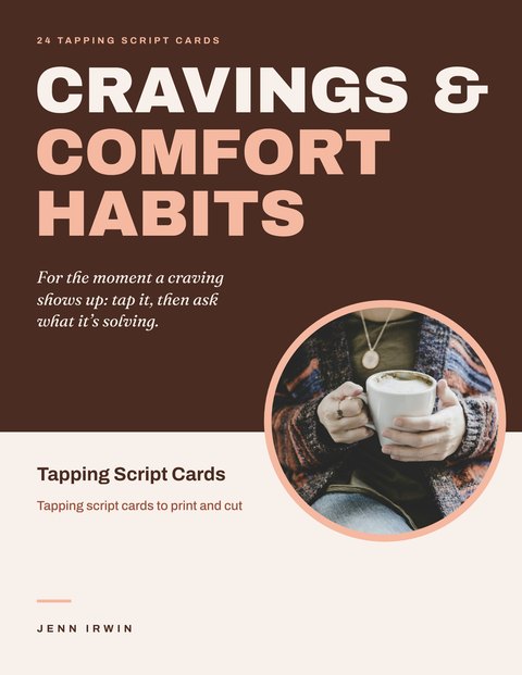 Cravings & Comfort Habits · Tapping Script Cards cover
