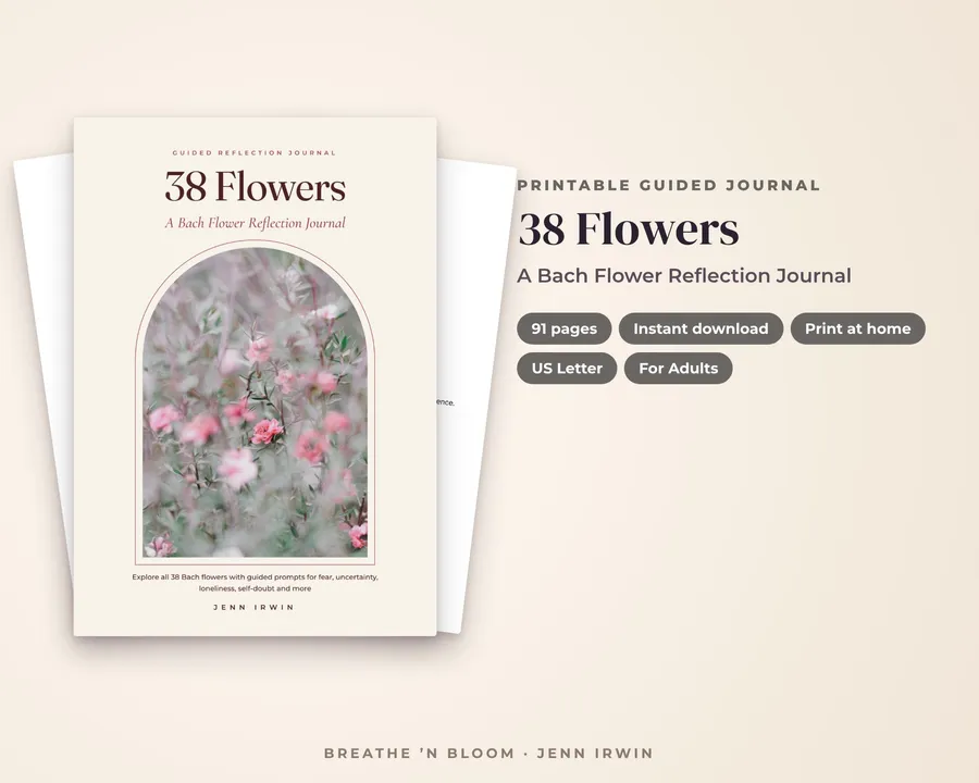 38 Flowers journal cover