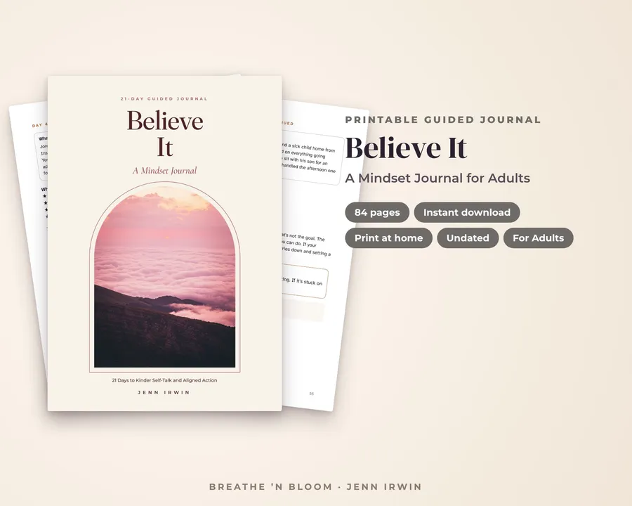 Believe It journal cover