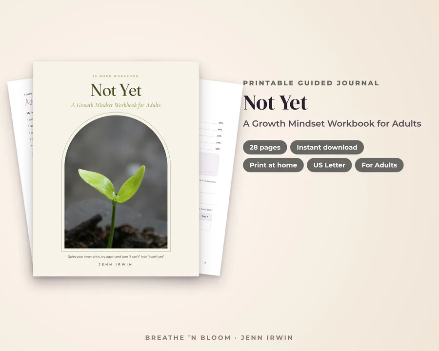 Not Yet journal cover