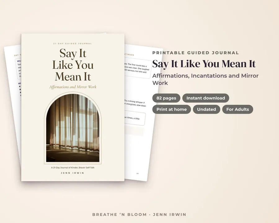 Say It Like You Mean It journal cover
