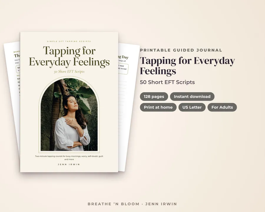Tapping for Everyday Feelings journal cover