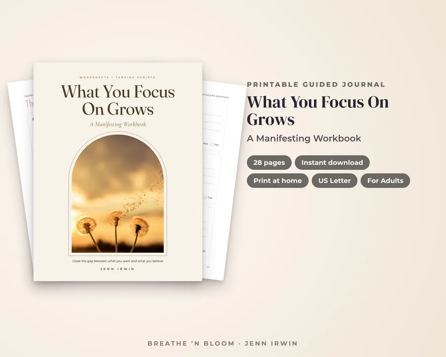 What You Focus On Grows journal cover