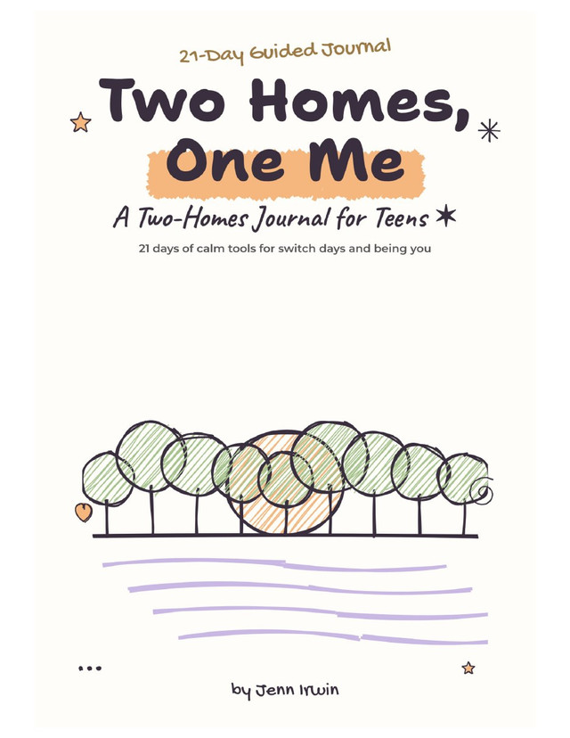 Two Homes, One Me journal cover